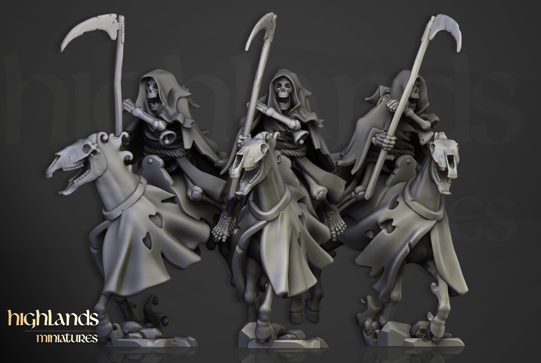 Spectral Cavalry Unit - in 12k- by Highlands Miniatures