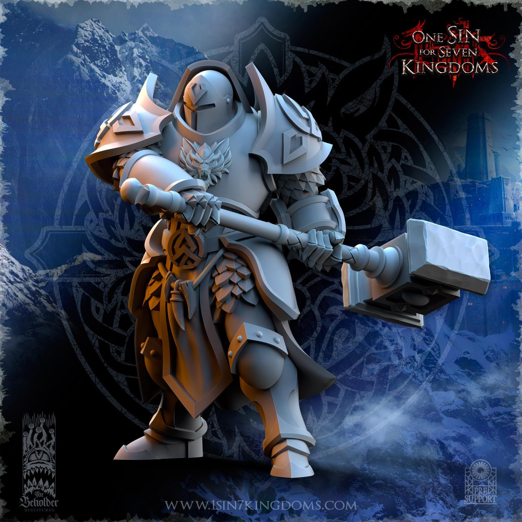 Stormwolves Punishers with two handed Hammers - in 12k- by TheBeholderMiniatures
