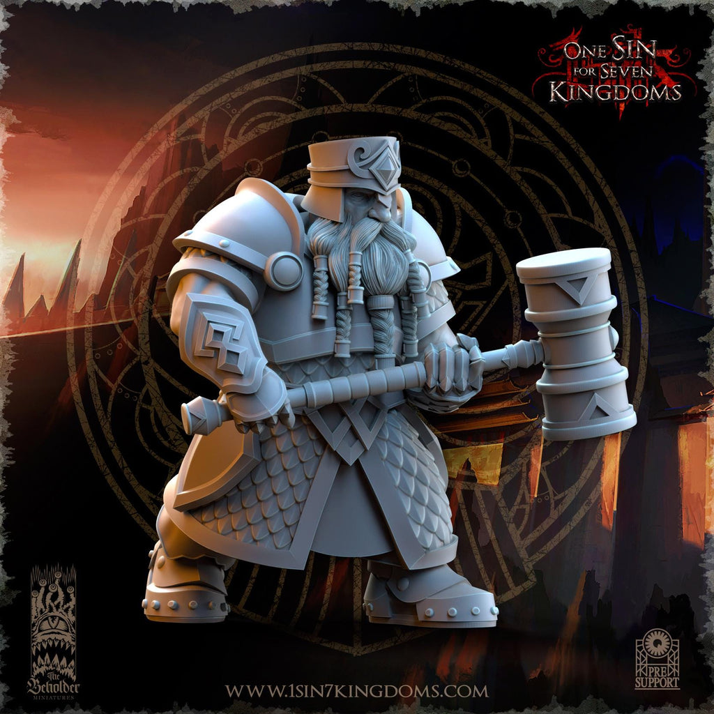 Dwarven Kingdoms Hammer Brotherhood Warriors - in 12k- by TheBeholderMiniatures