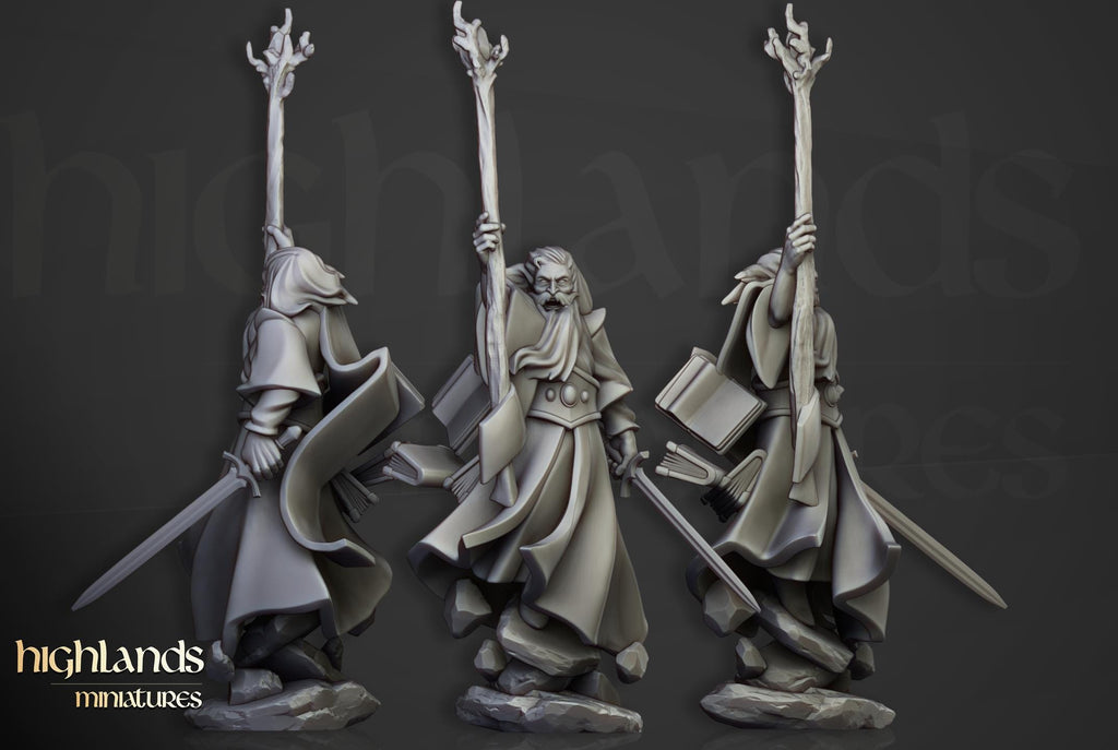 Houses of Magic - Wizards of the Empire of Sun - 8 models - in 12k- by Highlands Miniatures