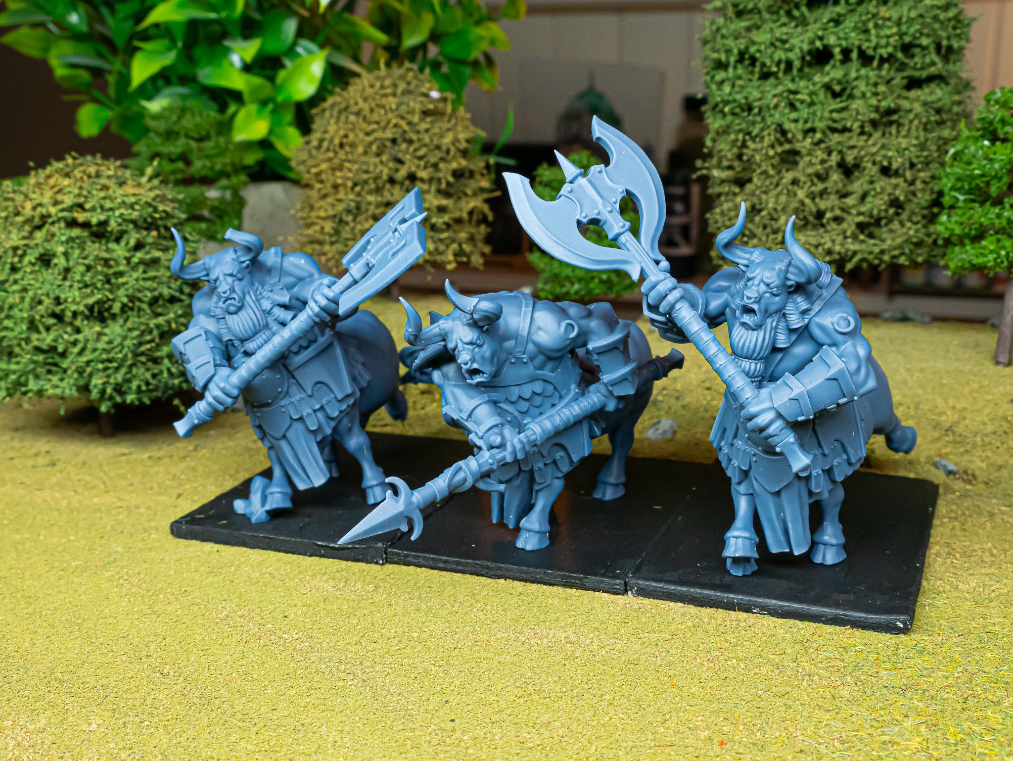 Marduk Minotaurs  - in 12k- by Highlands Miniatures