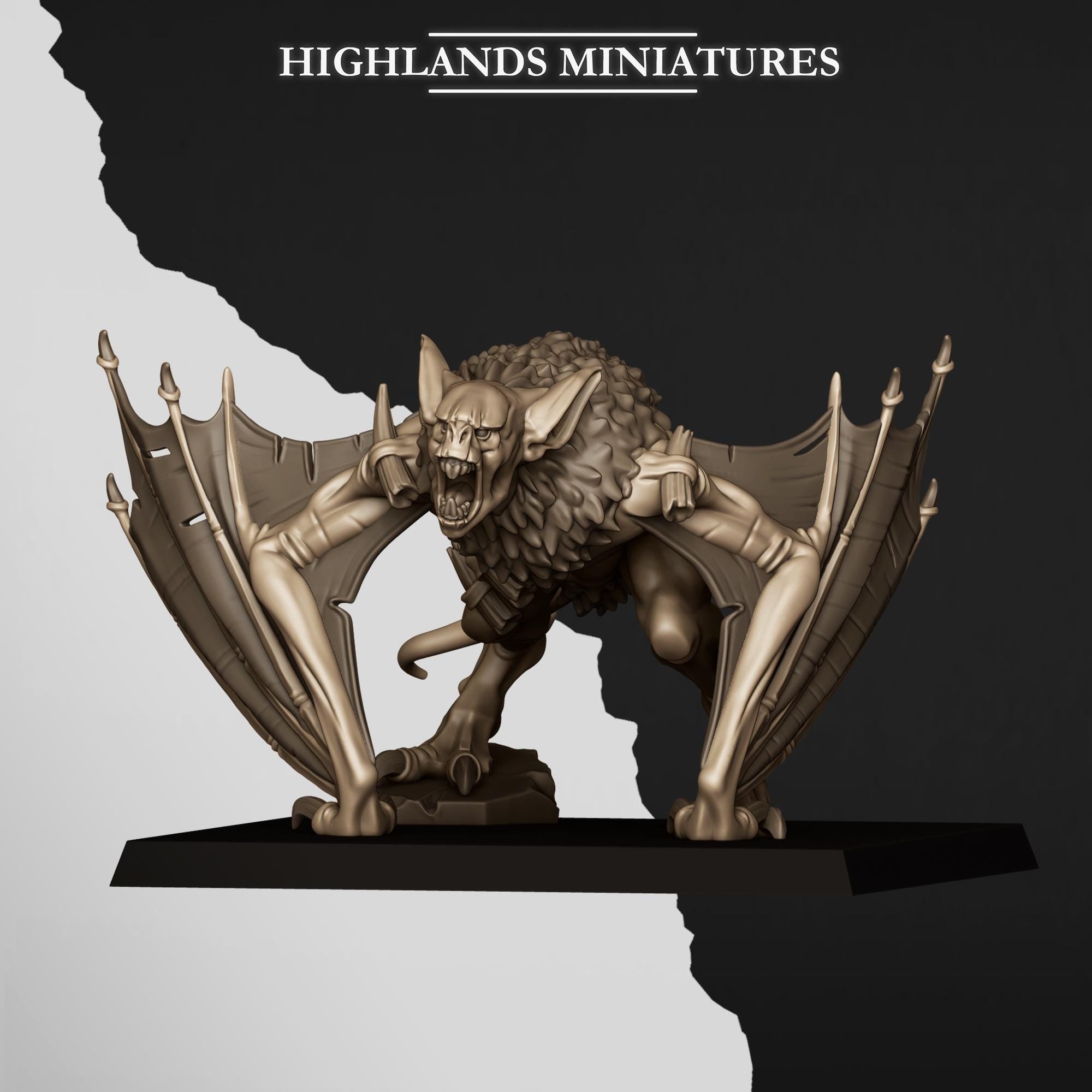 Pit Bat- in 12k- by Highlands Miniatures