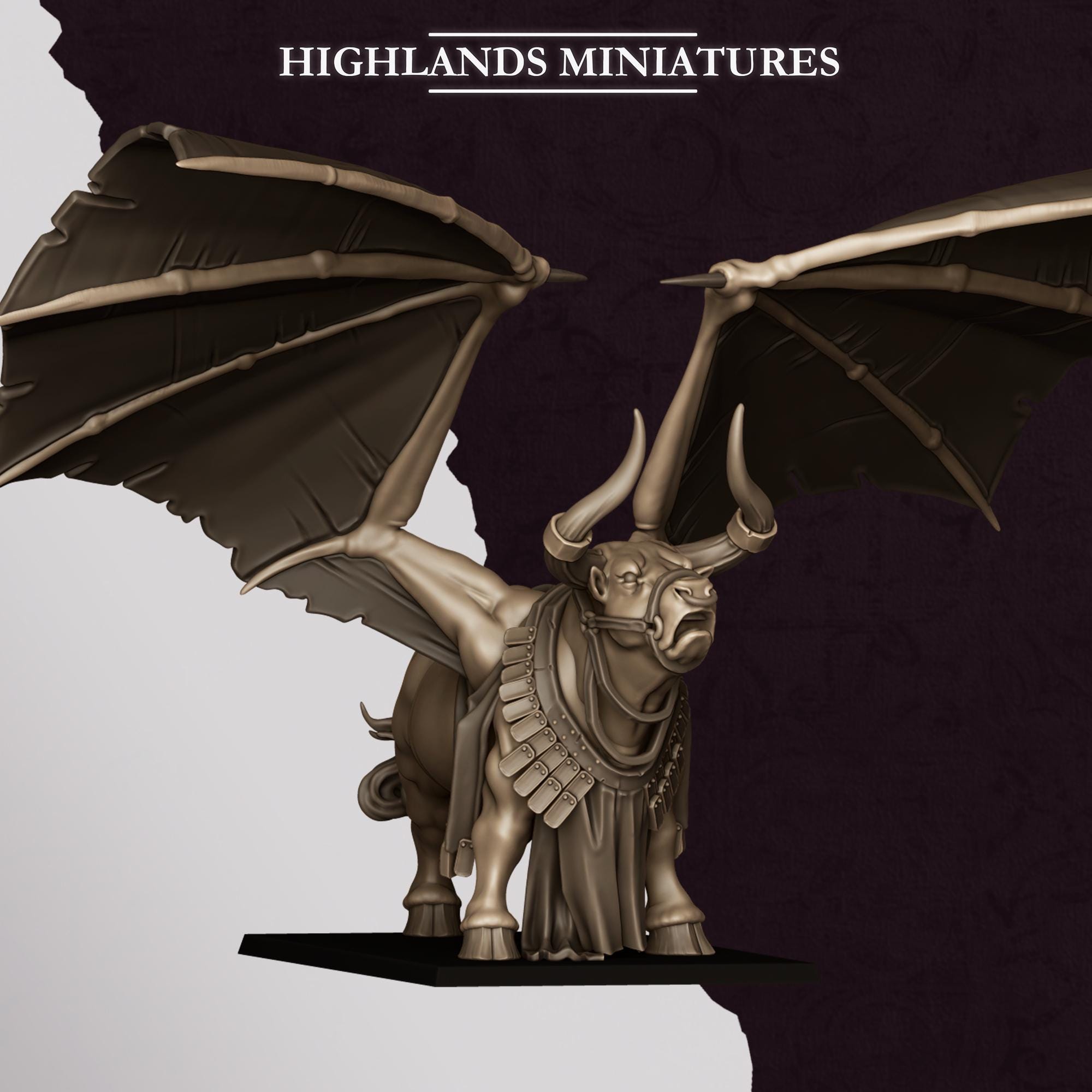 Marduk Bull  - in 12k- by Highlands Miniatures