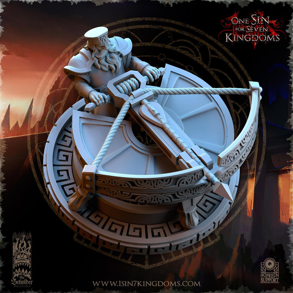 Dwarven Kingdoms Iron Spitter Ballista - in 12k- by TheBeholderMiniatures