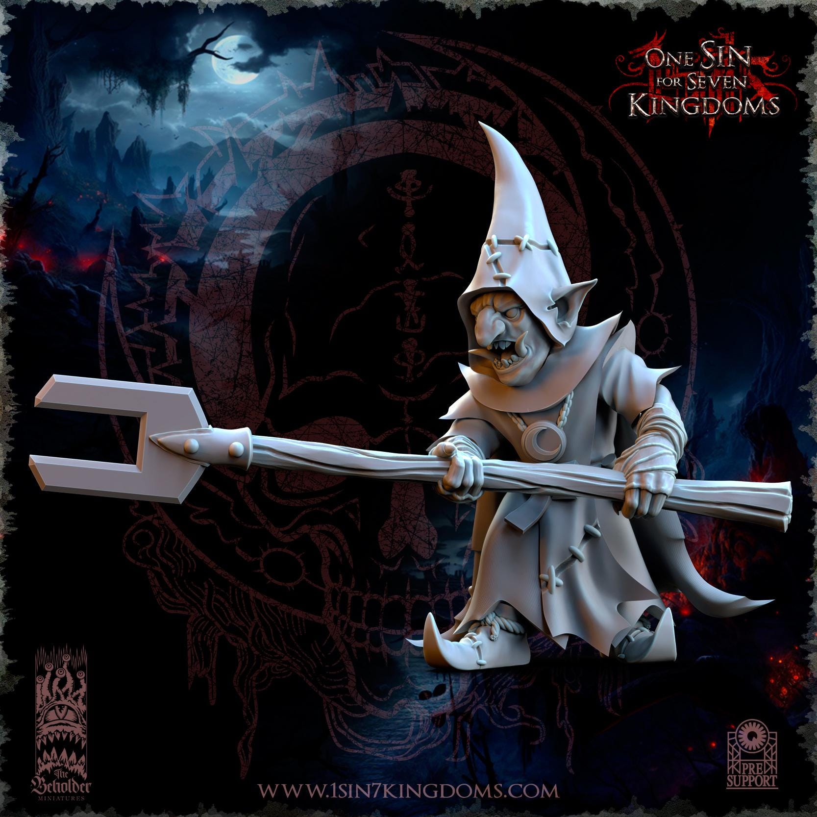The Black Horde Goblins Trebuchet - in 12k- by TheBeholderMiniatures