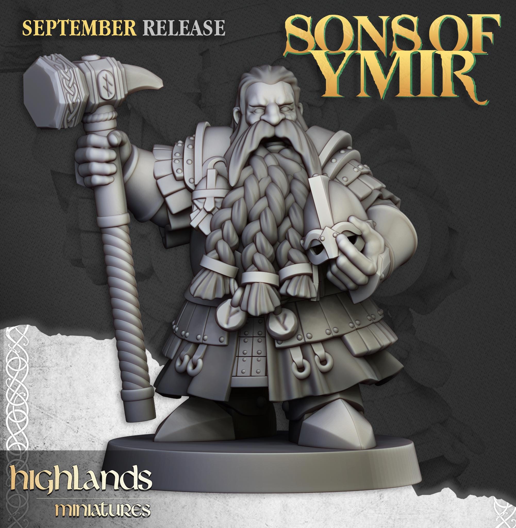 Dwarf Kingsguard Unit - in 12k- by Highlands Miniatures