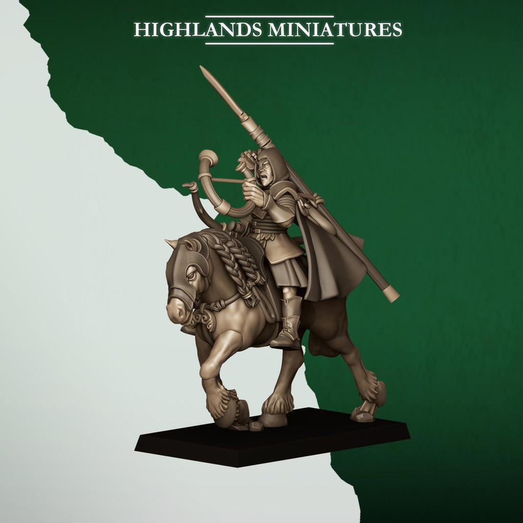 Mounted Feral Archers - in 12k- by Highlands Miniatures