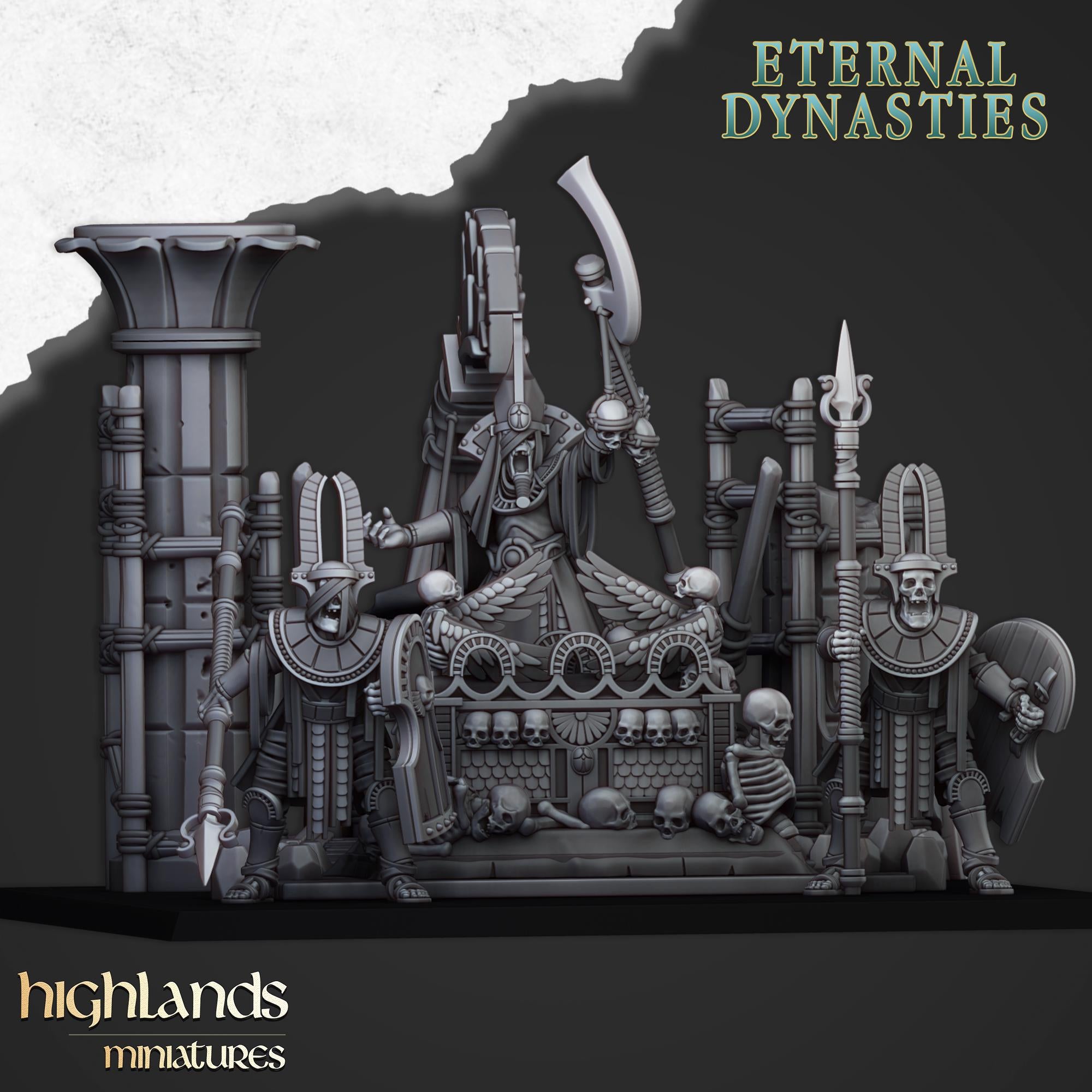 Pharaoh Funeral Ship - in 12k- by Highlands Miniatures