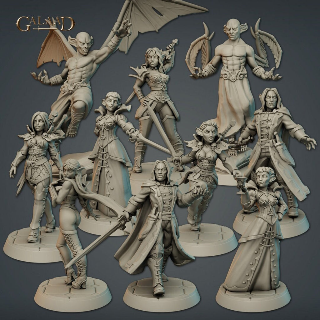 Vampire Pack A - 5 models - in 8k - by Galaad