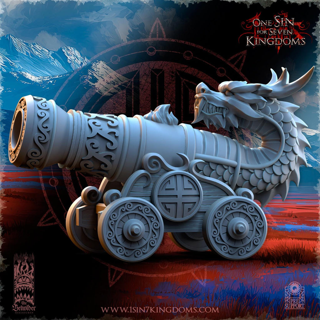 Astarii Dynasty Imperial Cannon in 12k by TheBeholderMiniatures