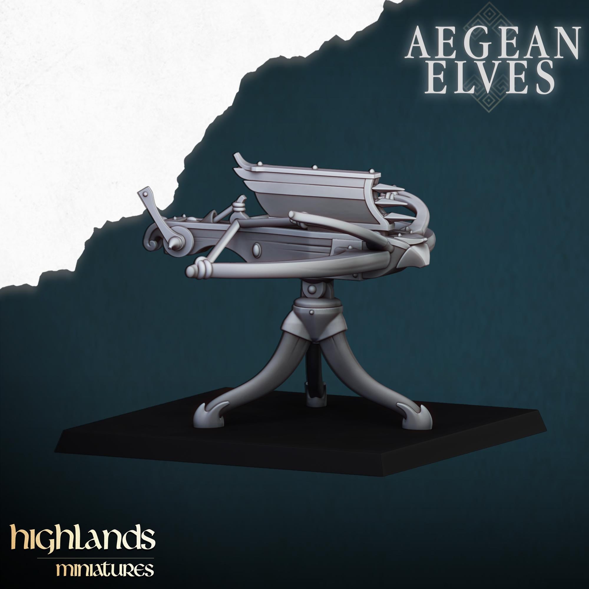Aegean Elves Ballista  - in 12k- by Highlands Miniatures