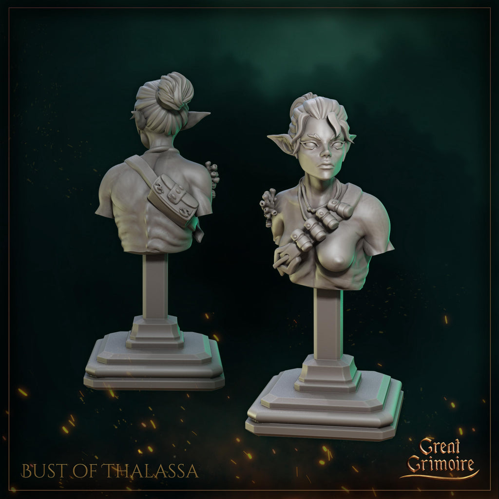 Bust of Thalassa and Jack - in 12k - by Great Grimoire