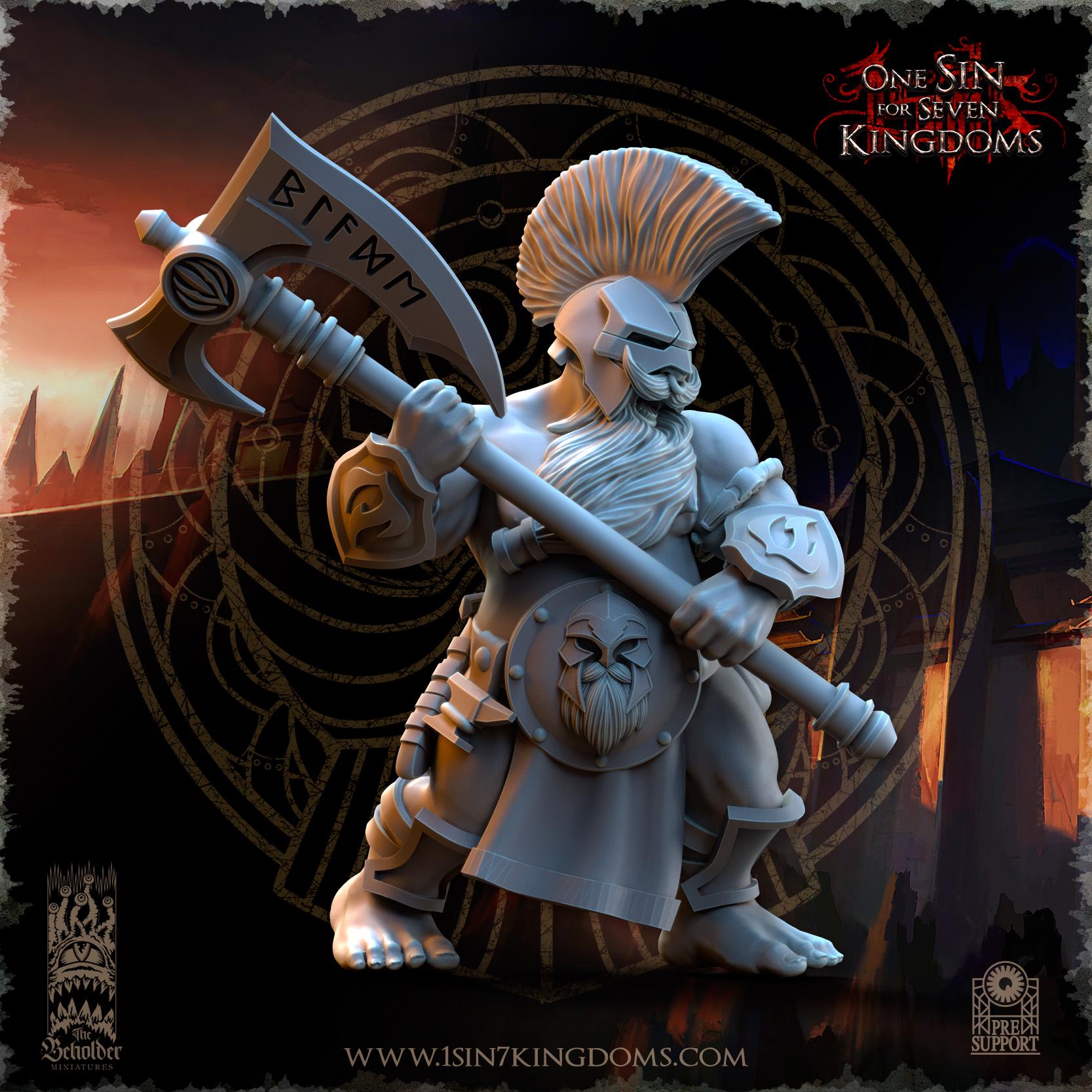 Dwarven Kingdoms Cleavers of Molten Core- in 12k by TheBeholderMiniatures