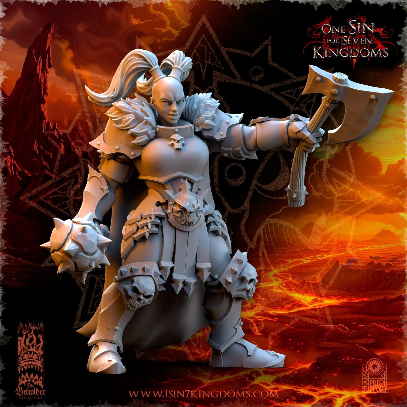Realms of Mayhem Maidens - in 12k- by TheBeholderMiniatures