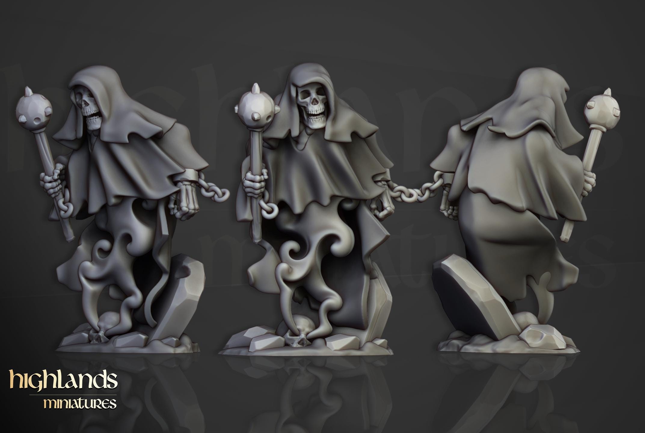 Crypt Ghosts  - in 12k- by Highlands Miniatures