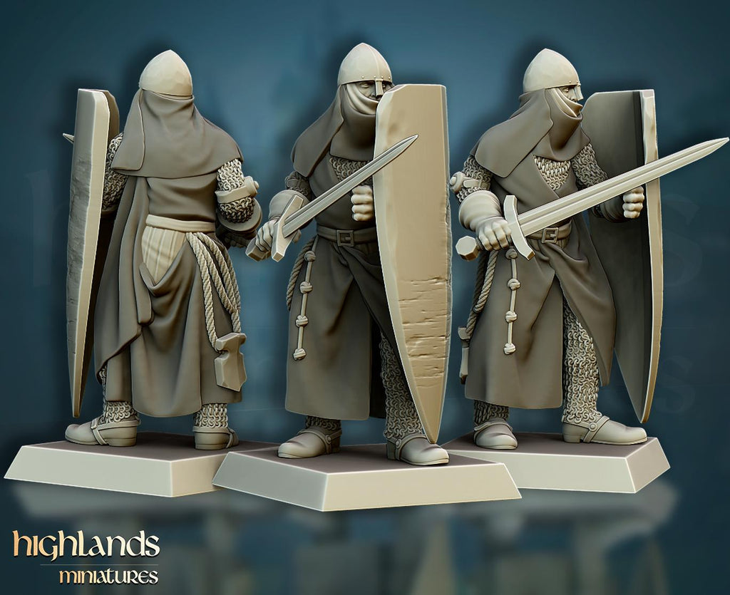 Crusaders Core Unit - in 12k- by Highlands Miniatures