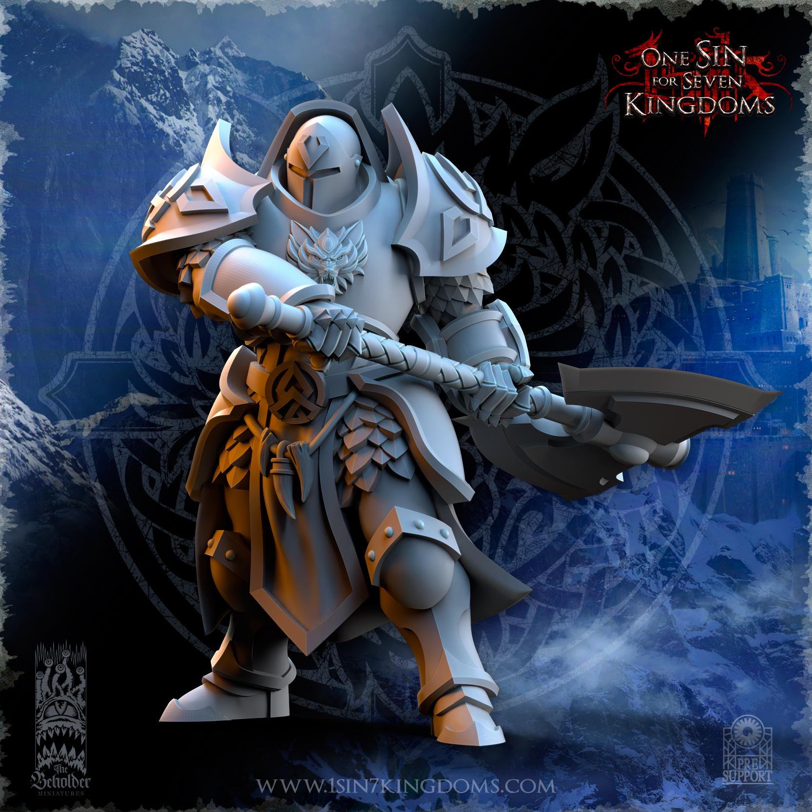 Stormwolves Punishers with Two Handed Axe - in 12k- TheBeholderMiniatures
