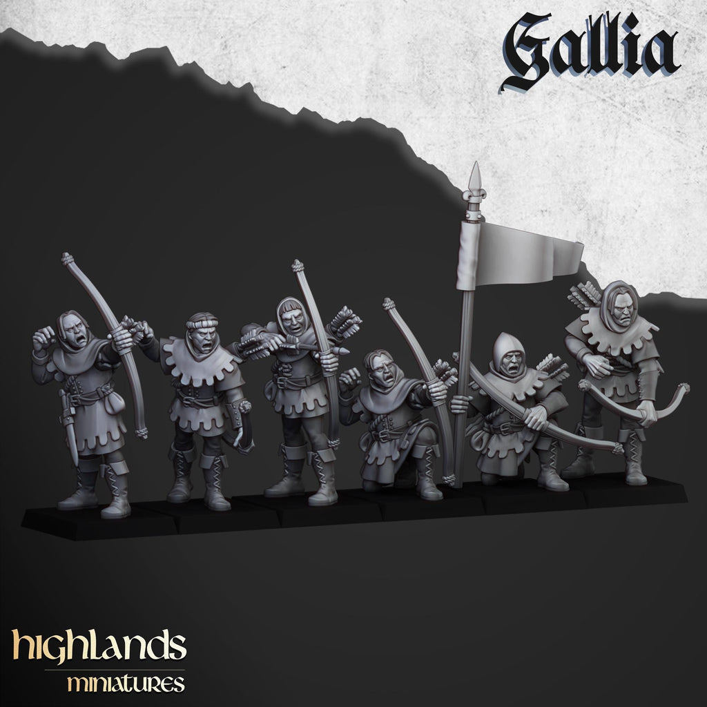 Robin Hood and the Sherwood Archers - in 12k- by Highlands Miniatures