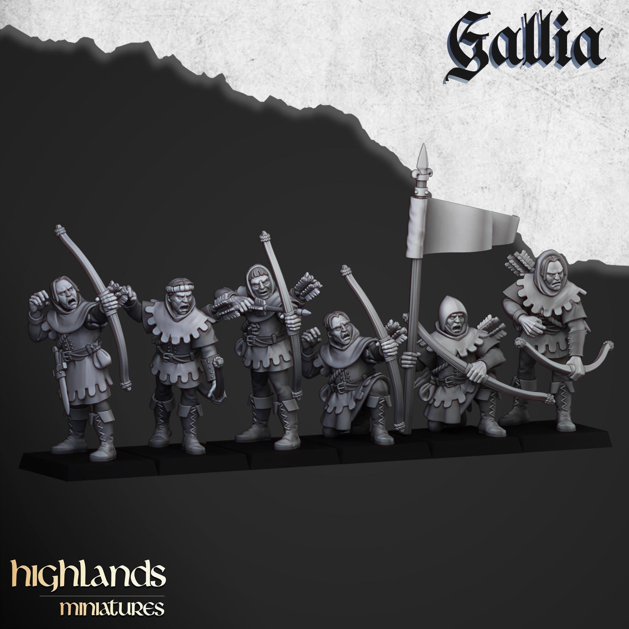 Robin Hood and the Sherwood Archers - in 12k- by Highlands Miniatures