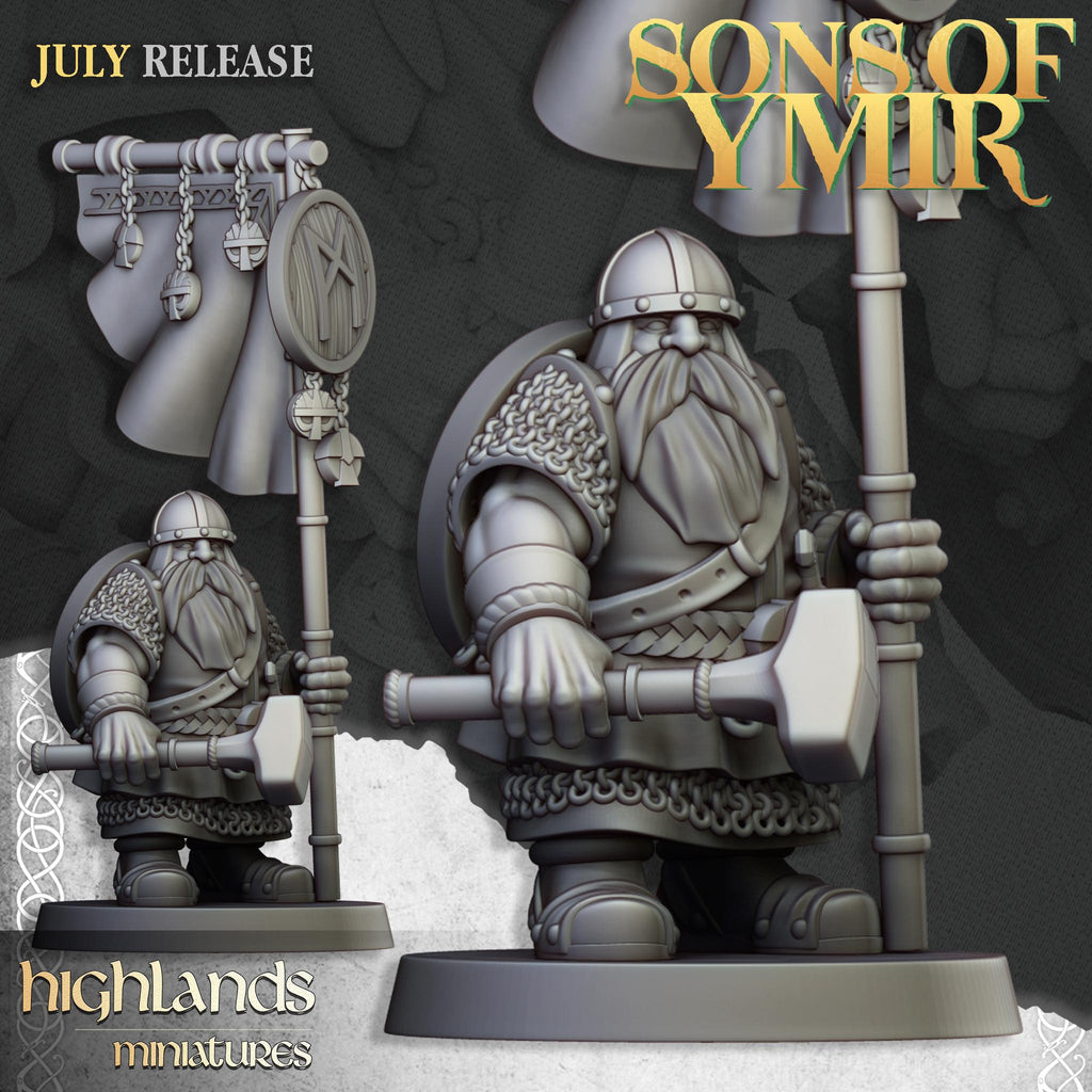 Dwarfs Warriors Unit - in 12k- by Highlands Miniatures