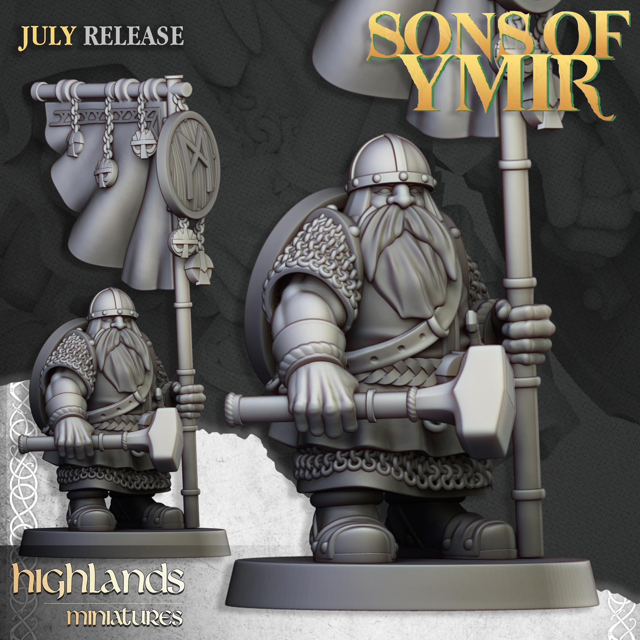 Dwarfs Warriors Unit - in 12k- by Highlands Miniatures
