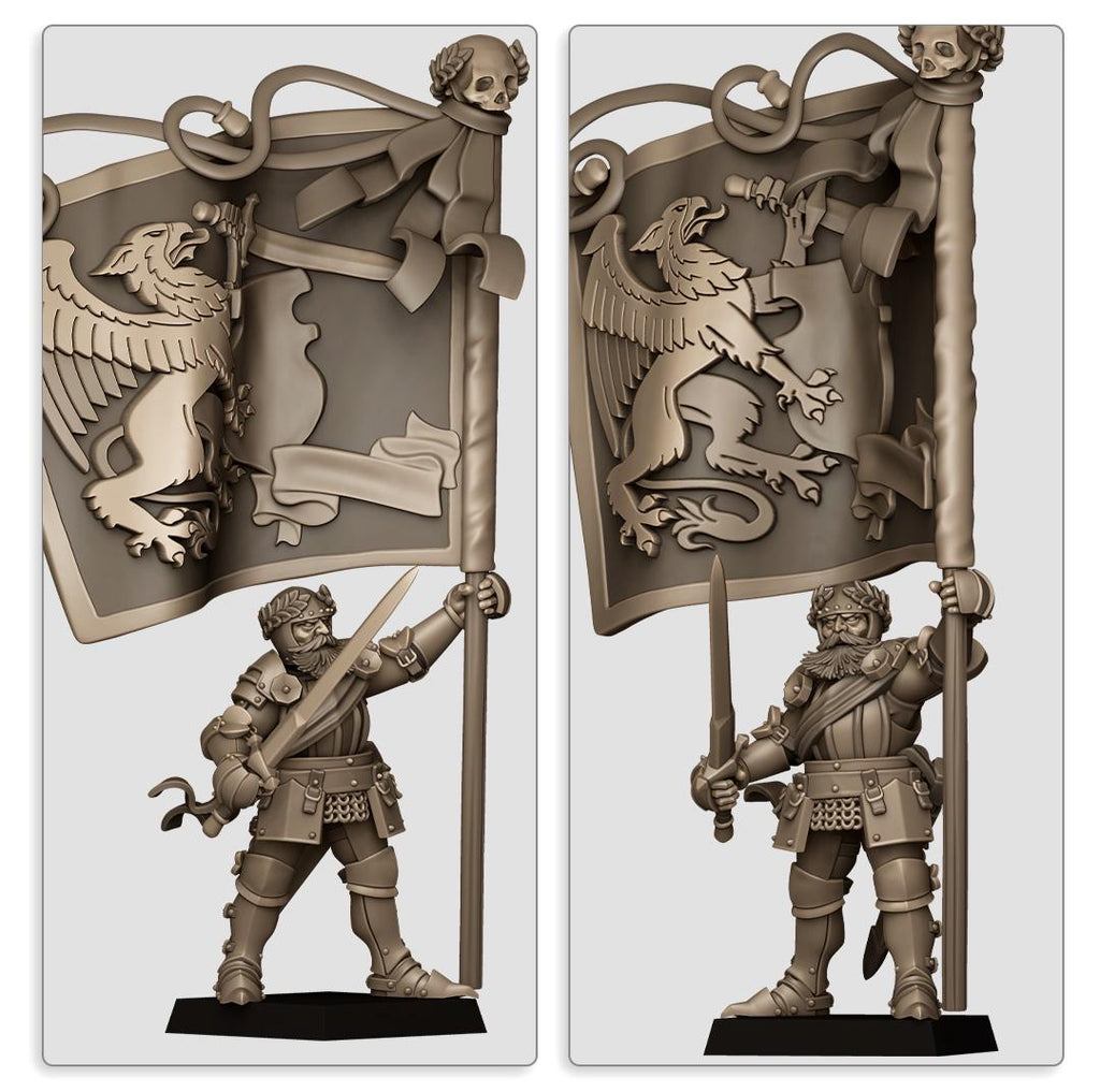 sunlands command heroes 4 model bundle  - in 12k- by Highlands Miniatures