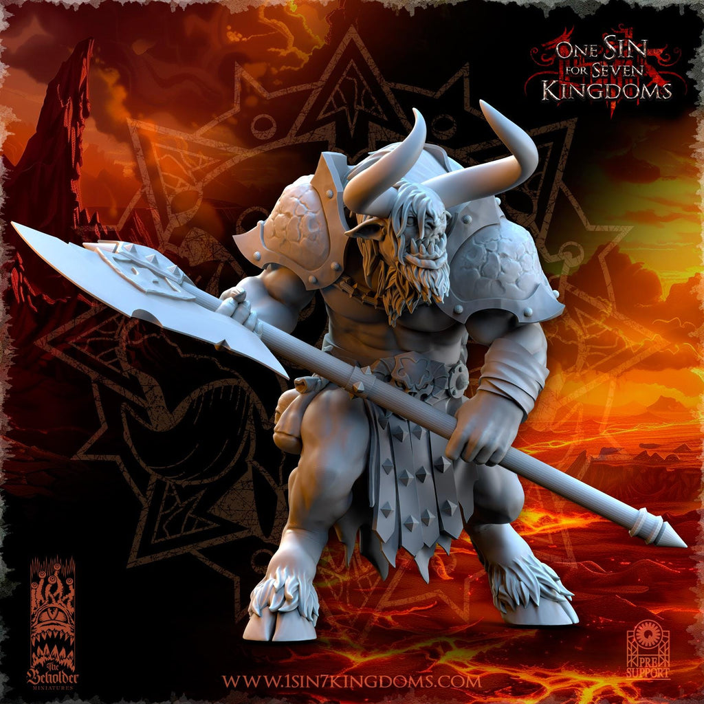 Realms of Mayhem Minotaurs - in 12k by TheBeholderMiniatures