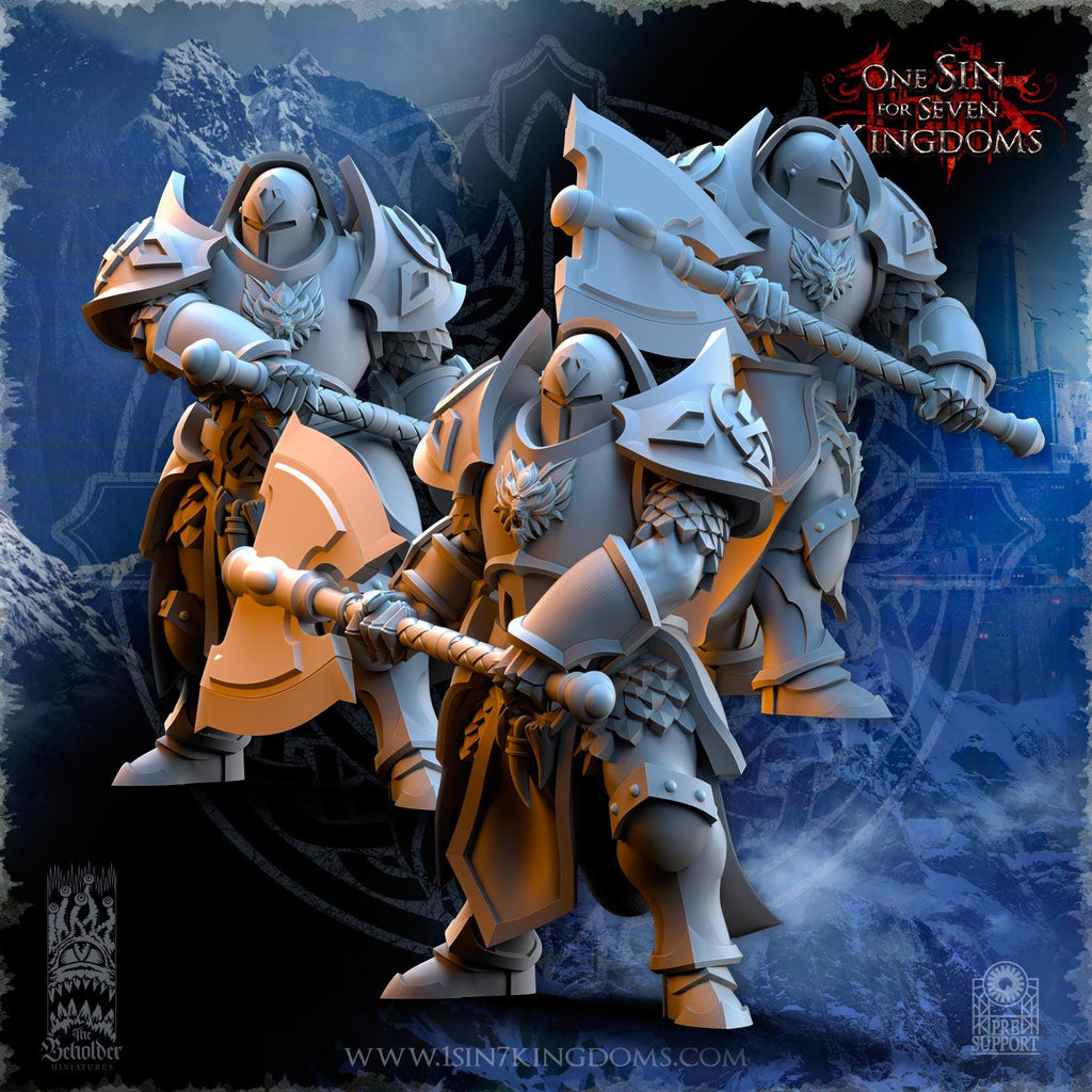 Stormwolves Punishers with Two Handed Axe - in 12k- TheBeholderMiniatures