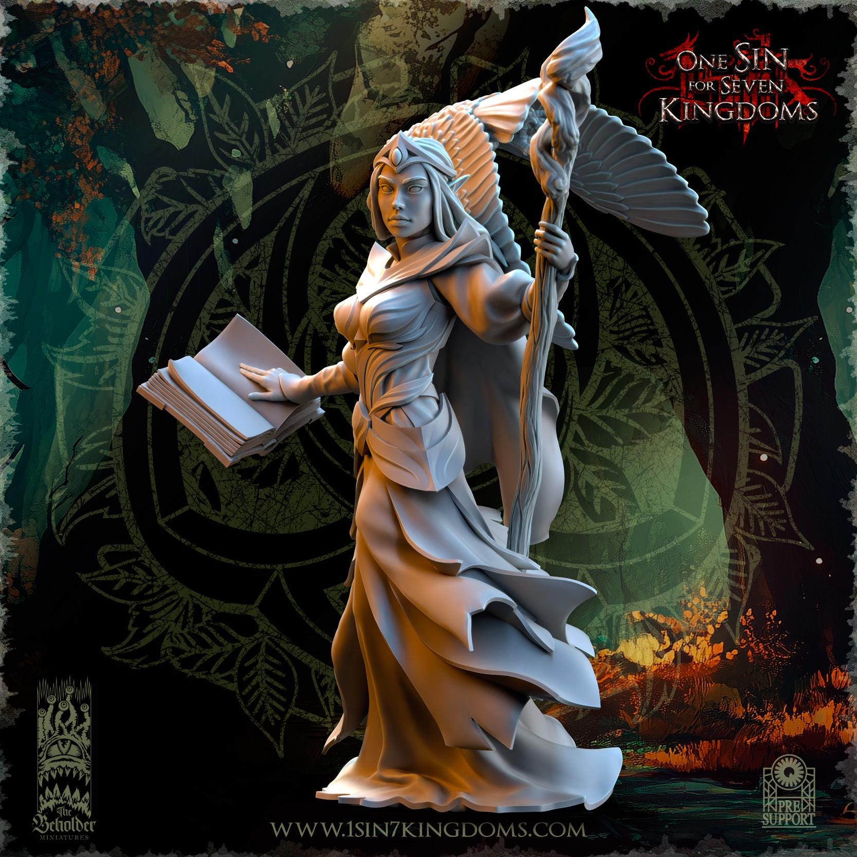 Nuara, Whisper of the Trees - in 12k- by TheBeholderMiniatures