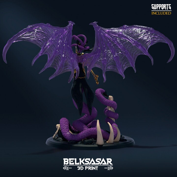 Winged Medusa + NSFW - 8k - by Belksasar3Dprint