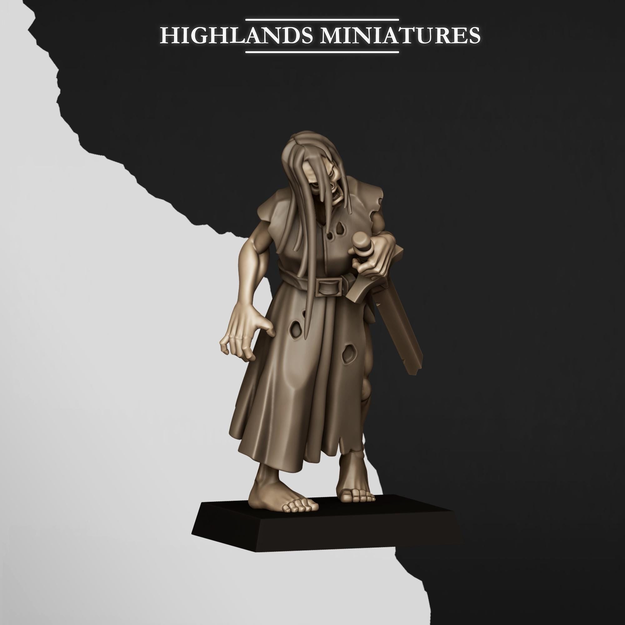 Zombies  - in 12k- by Highlands Miniatures