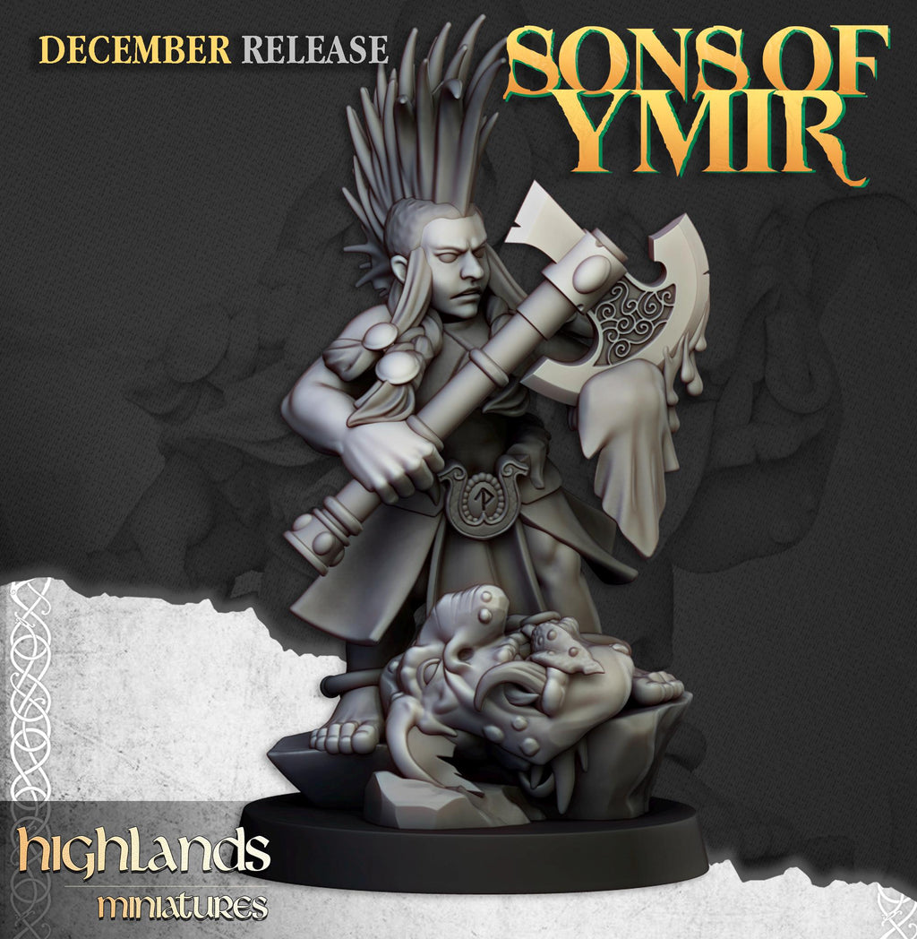 Dwarf Trollseekers  - in 12k- by Highlands Miniatures
