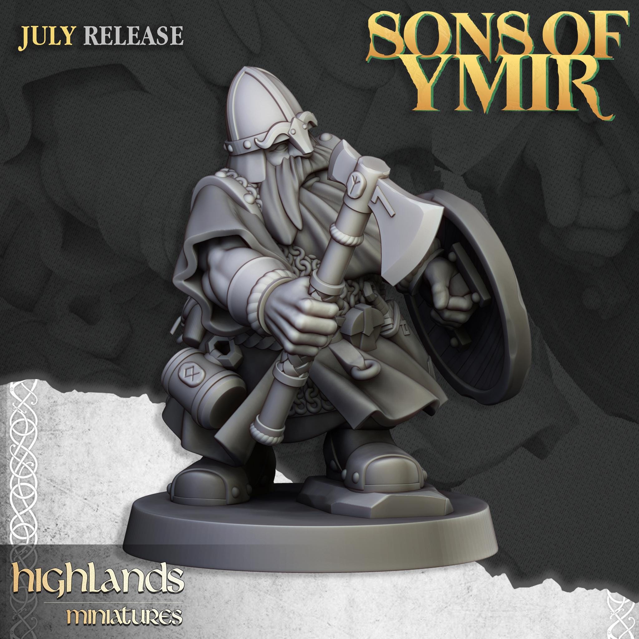 Dwarfs Warriors Unit - in 12k- by Highlands Miniatures
