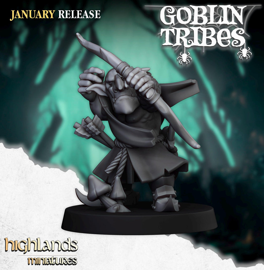 Swamp Goblin with Bows - in 12k- by Highlands Miniatures