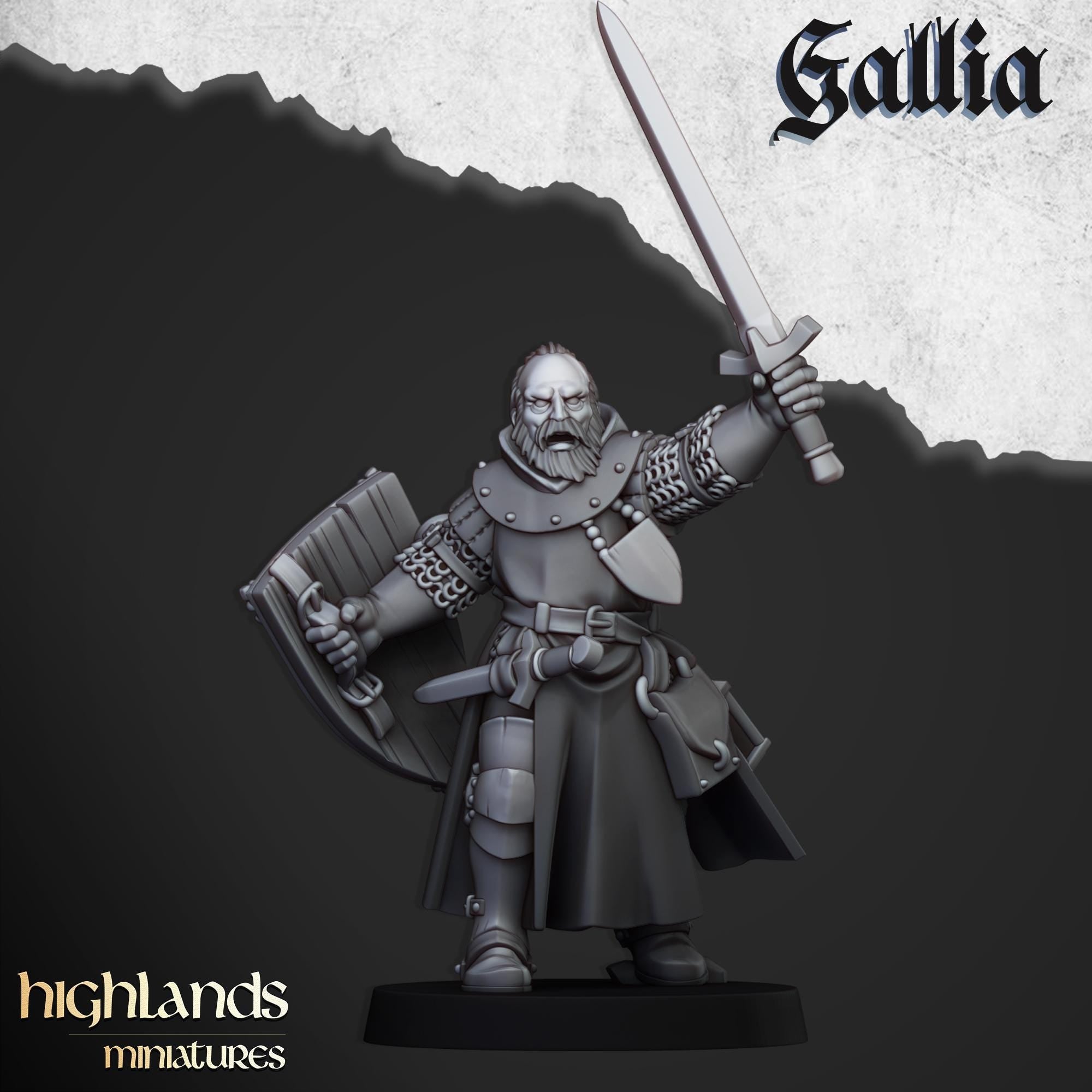 Hero Questing Knight on Foot - in 12k- by Highlands Miniatures