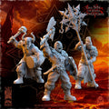 Mayhem Barbarian Command Group - in 12k- by TheBeholderMiniatures