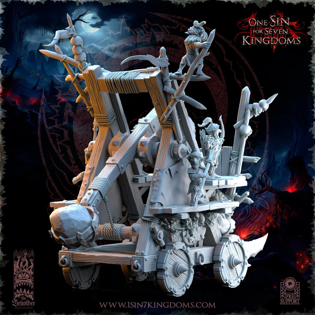 The Black Horde Goblins Catapult - in 12k by TheBeholderMiniatures