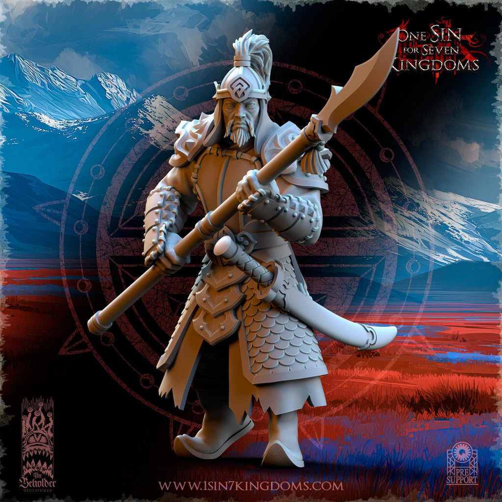 Astarii Dynasty Warriors spearmen in 12k by TheBeholderMiniatures