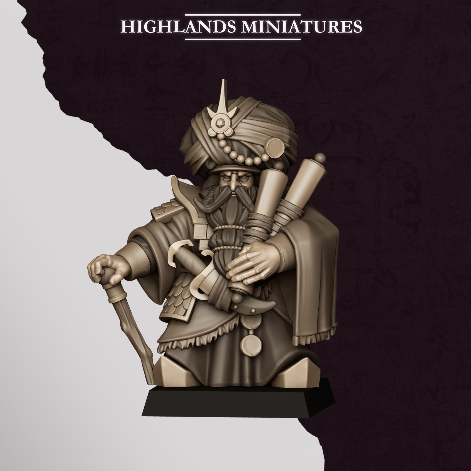 Marduk Sorcerer  - in 12k- by Highlands Miniatures