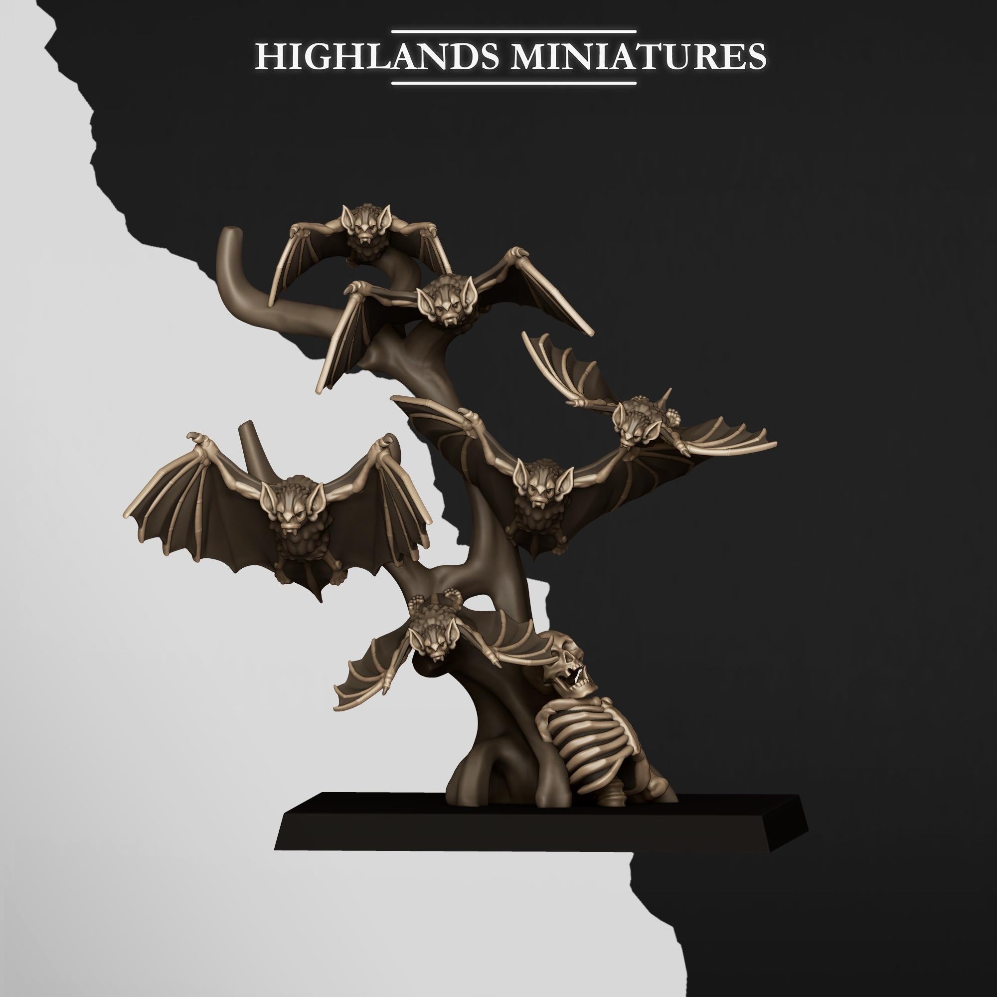 Bats Swarms  - in 12k- by Highlands Miniatures