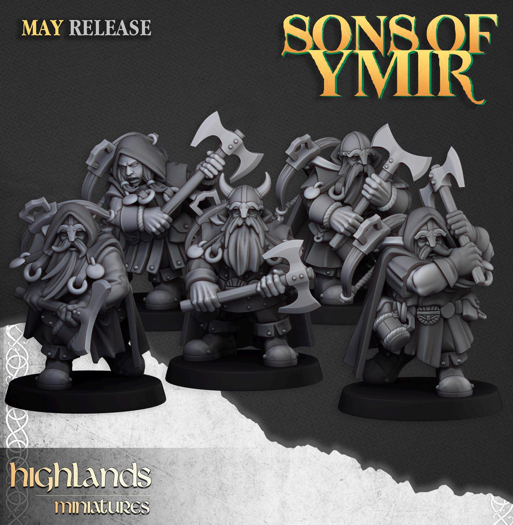 Dwarf Rangers - in 12k- by Highlands Miniatures