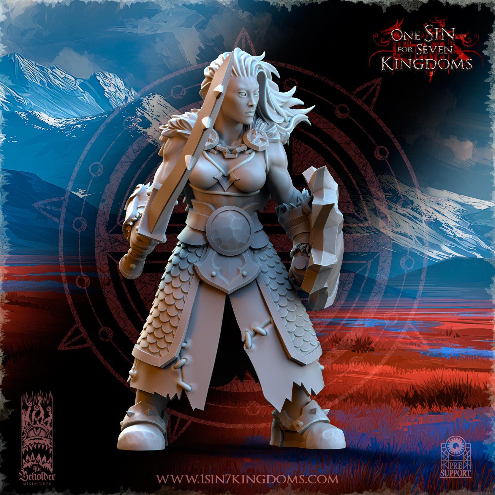 Astarii Dynasty Mountains Tribes- in 12k- by TheBeholderMiniatures