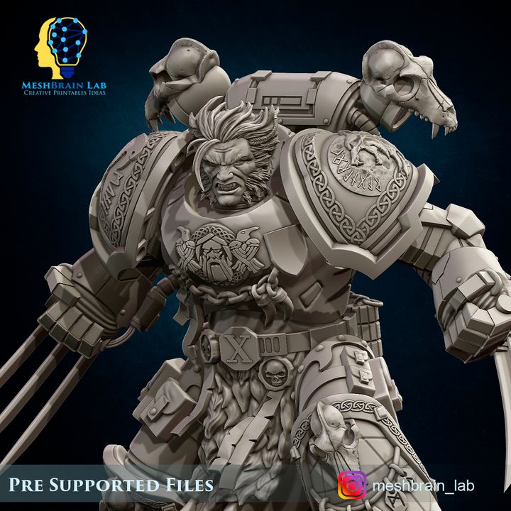 Aesir Champion on 40mm custom base