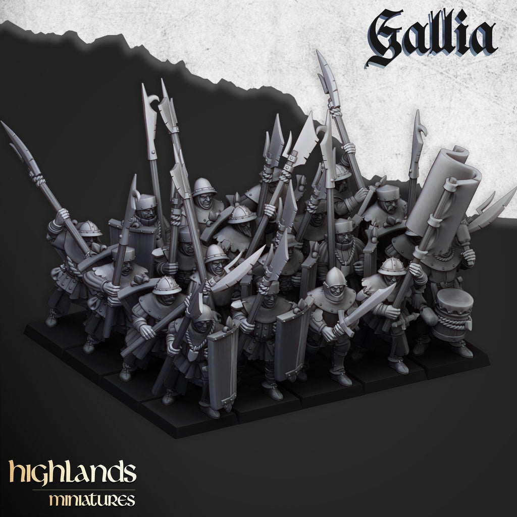 Gallia Men at Arms - in 12k- by Highlands Miniatures