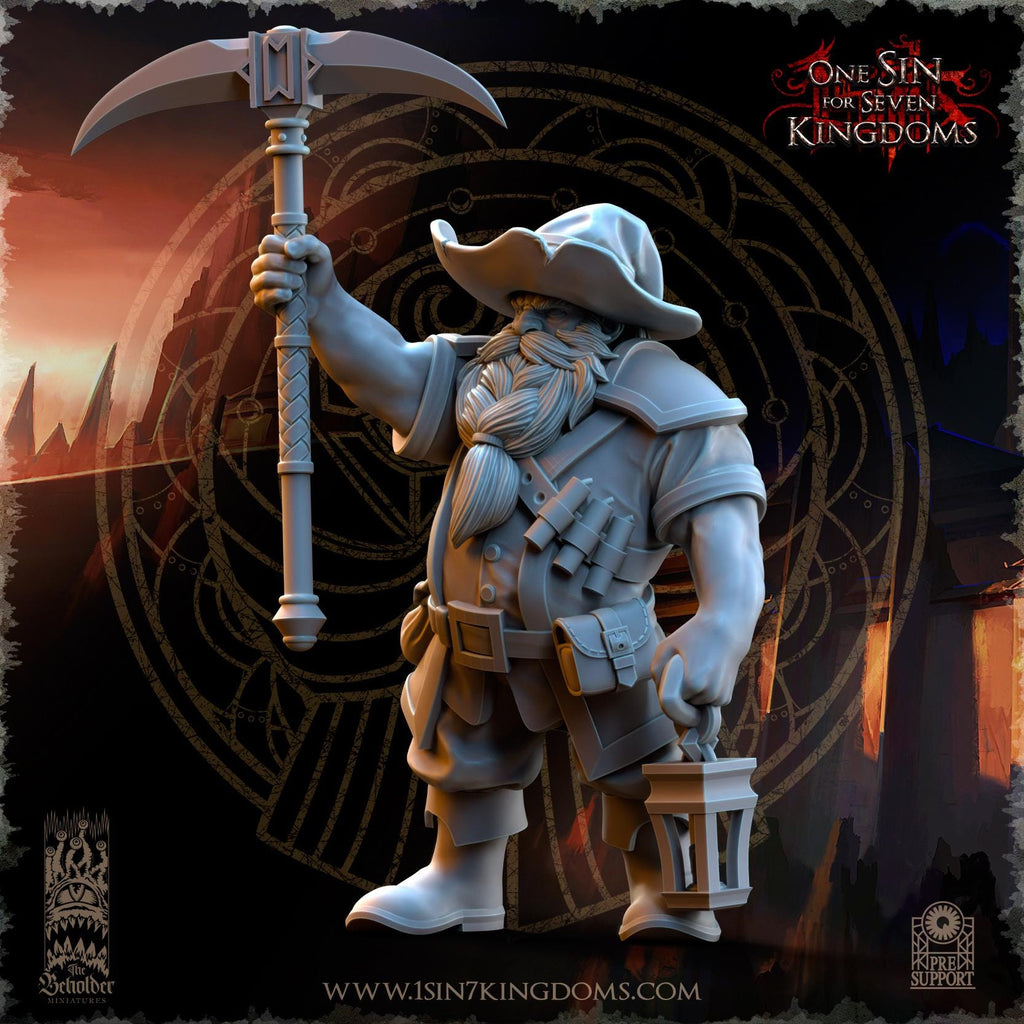 Dwarven Kingdoms Miners - in 12k- by TheBeholderMiniatures