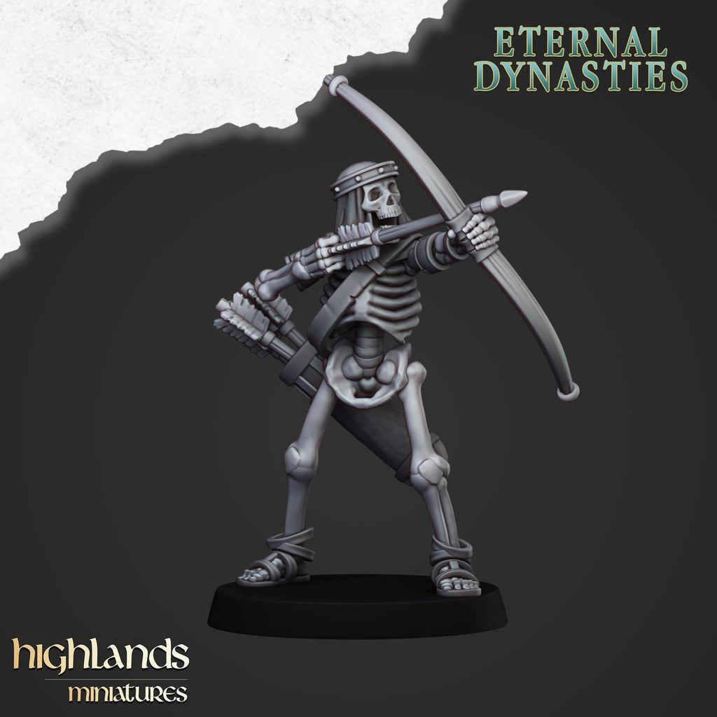 Ancient Skeletons with Bows - in 12k- by Highlands Miniatures