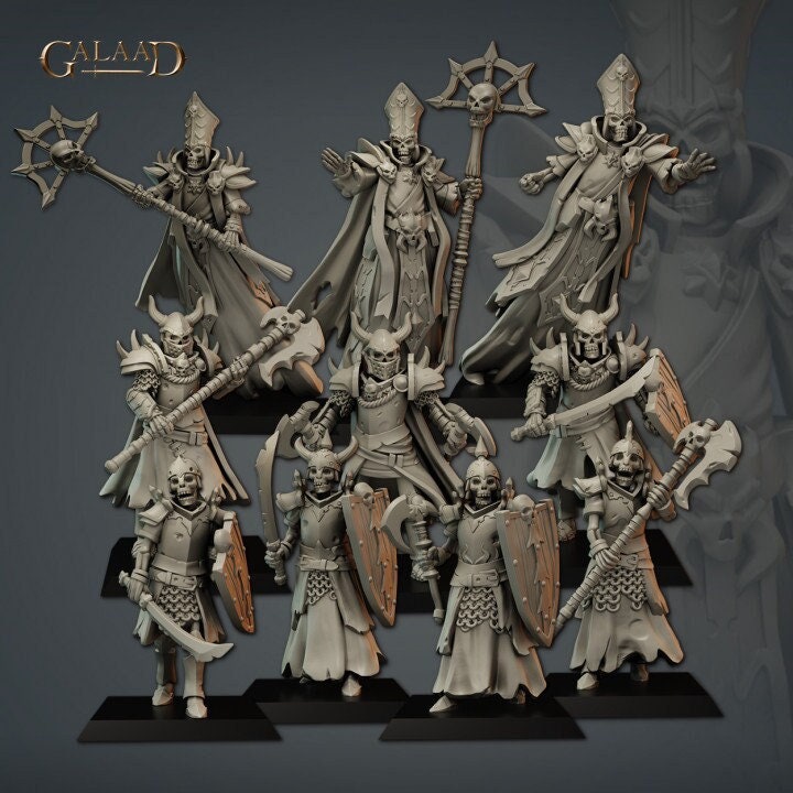 10 Models - skeleton squad - 8k - by Galaad