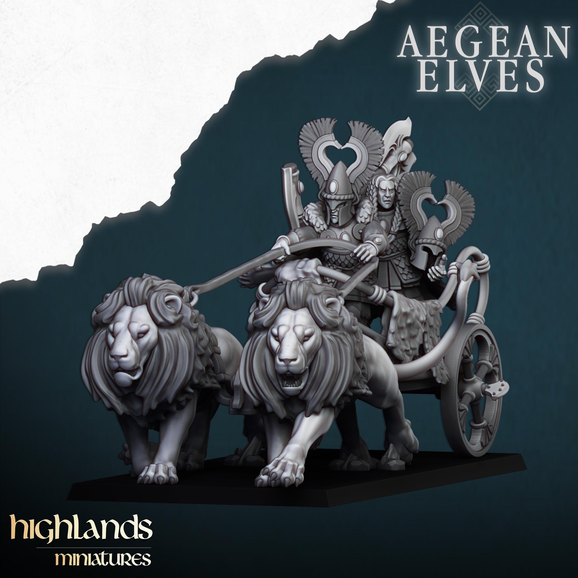 Nemean Lions Chariot - in 12k- by Highlands Miniatures