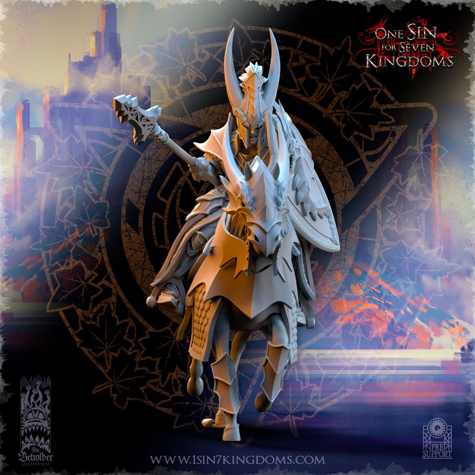 Silvermoor Elves Dragonborn Knights - in 12k- by TheBeholderMiniatures