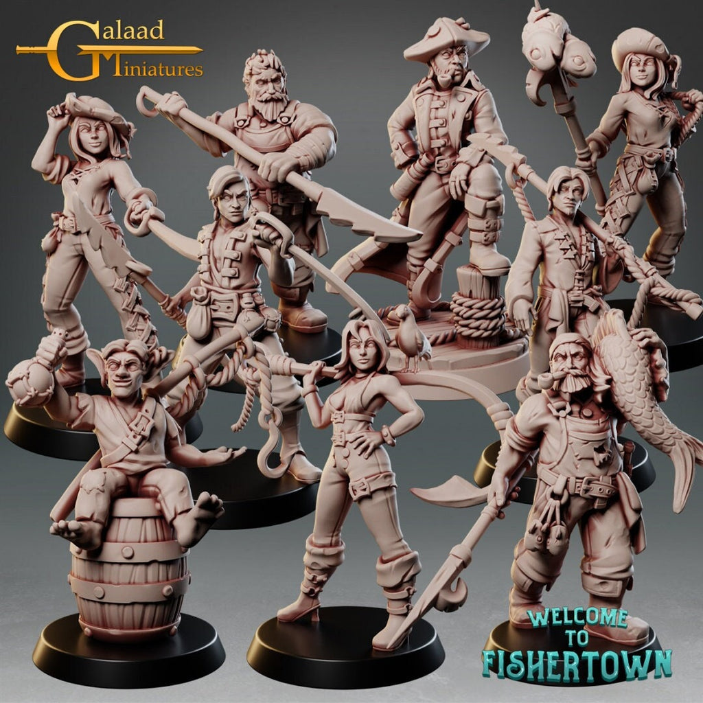 9 model Pack - Fishermen Bundle - in 8k - by Galaad